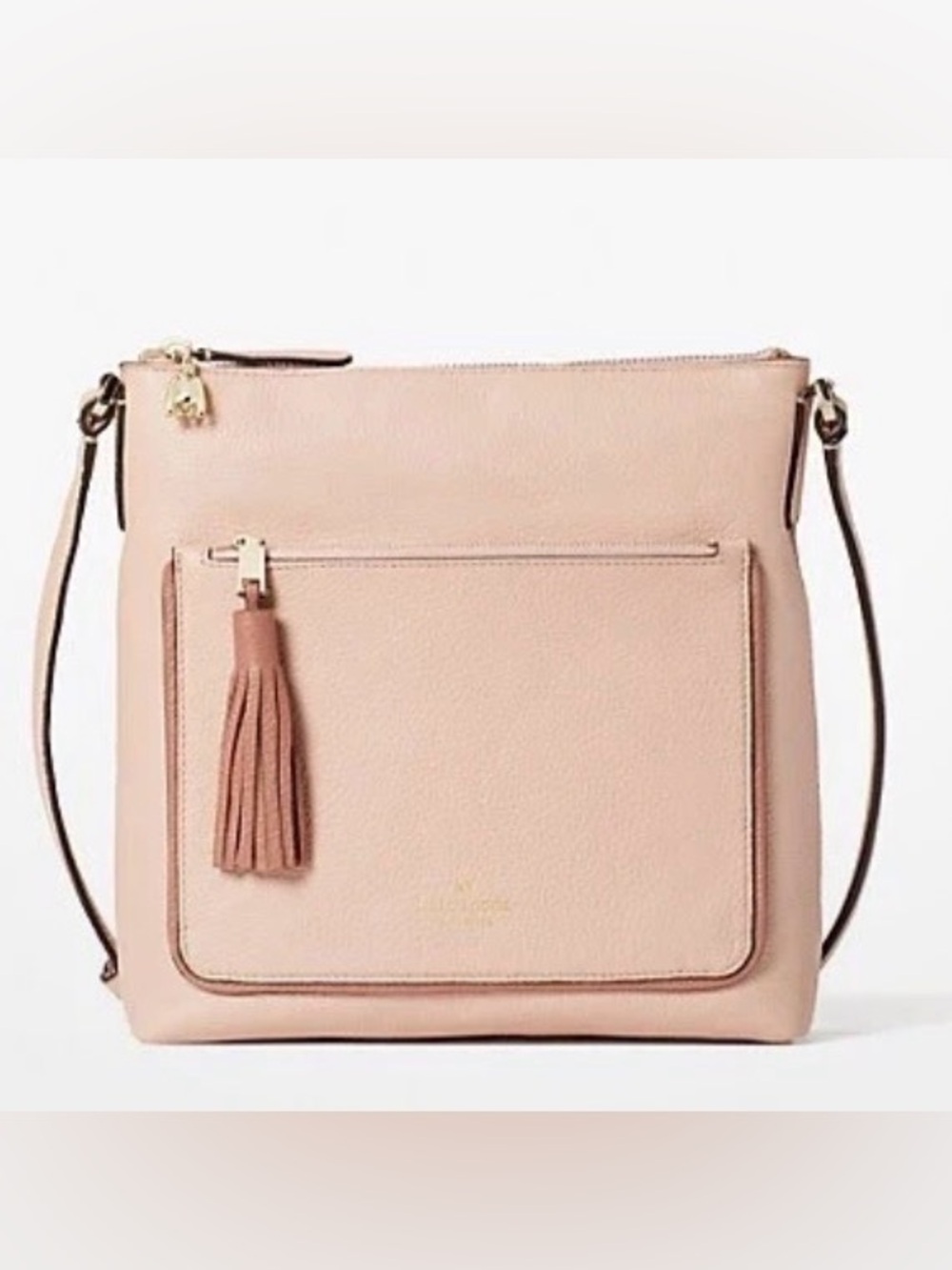 kate spade Pebbled Leather Crossbody in Dusty Rose with Gold Hardware - Picture 9 of 12